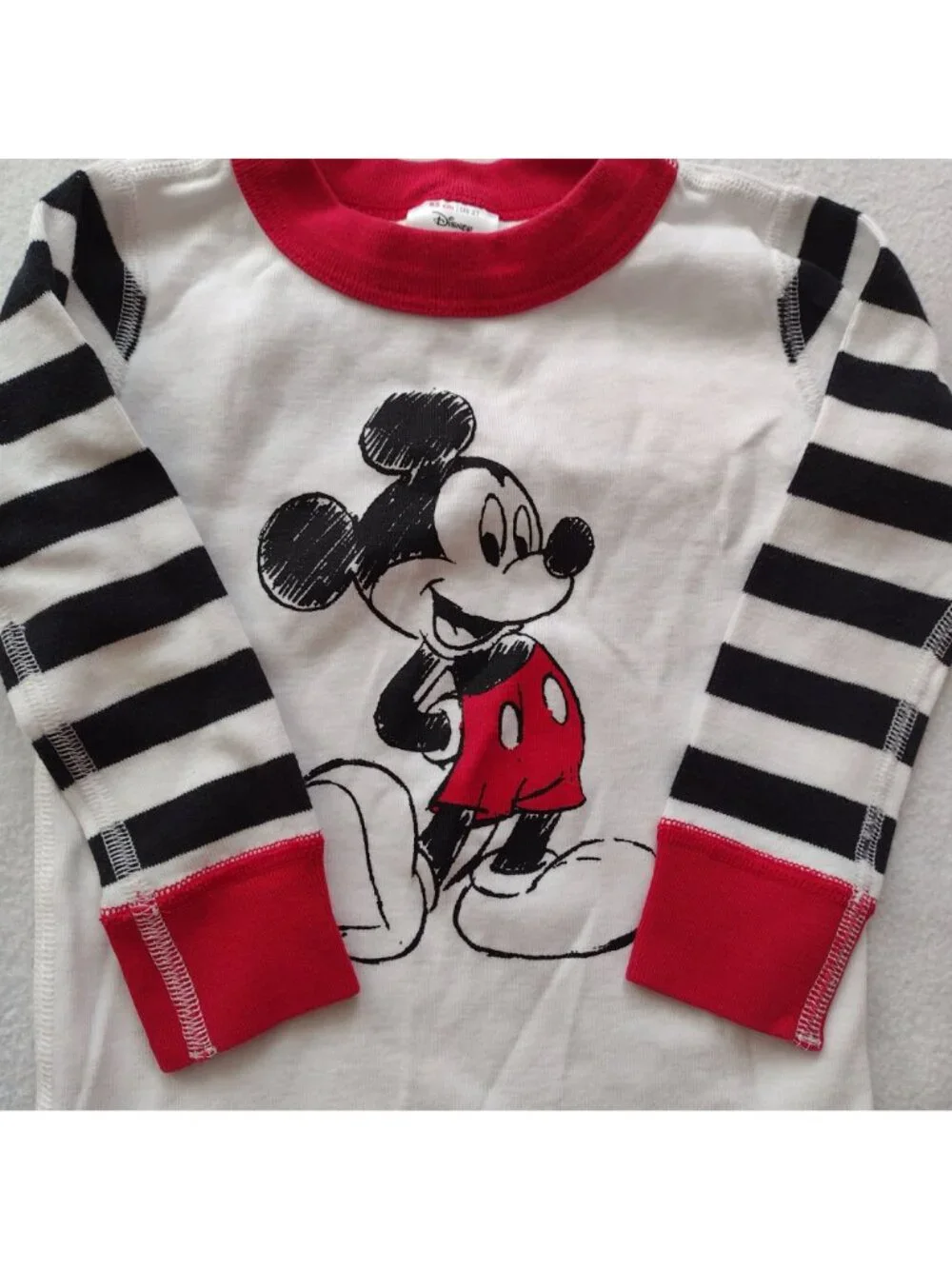 Hanna Andersson Disney Pajama Set 2T Mickey Mouse Organic Cotton Long Johns